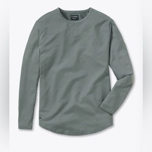 Long Sleeve Curve-Hem Tee - Sage